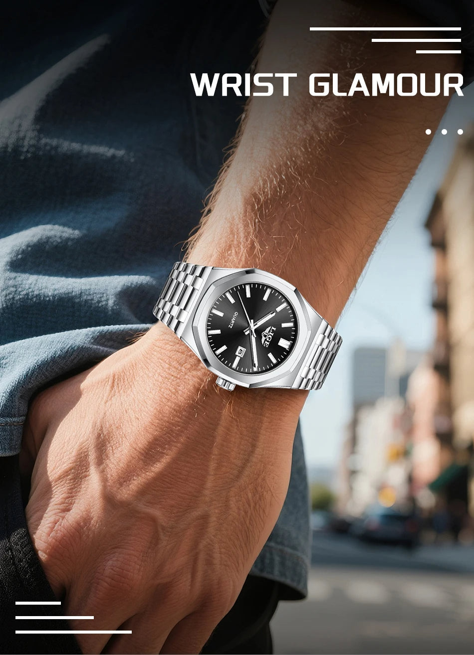 LIGE Top Luxury Quartz Watch