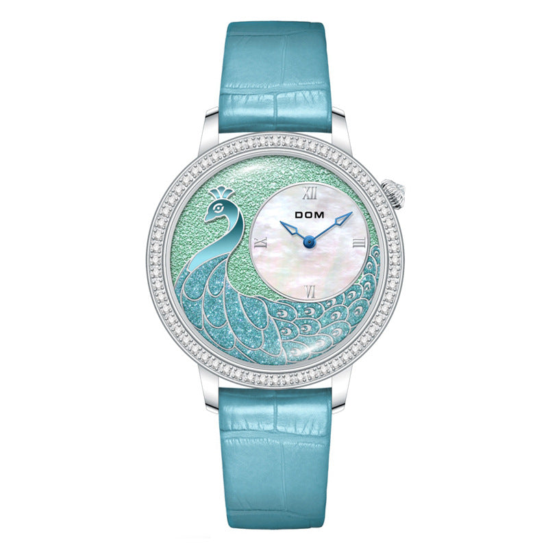 Pavelle - Elegant Peacock Quartz Watch