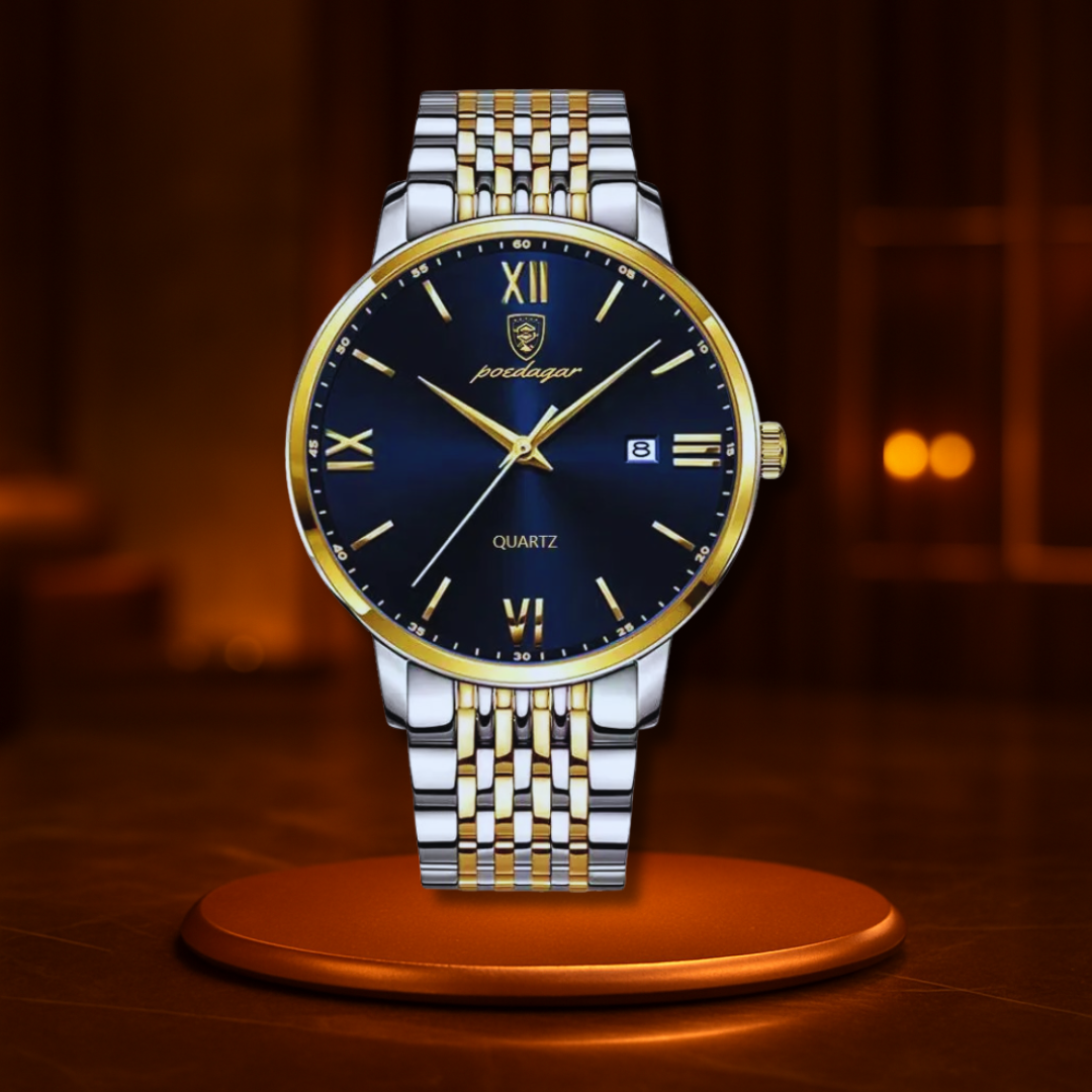 POEDAGAR STAINLESS STEEL WATERPROOF WATCH
