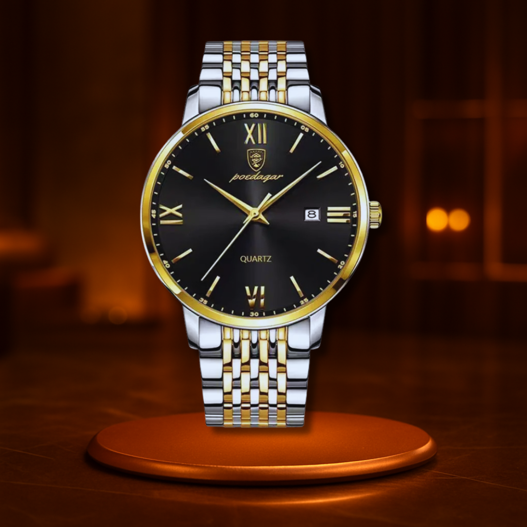 POEDAGAR STAINLESS STEEL WATERPROOF WATCH