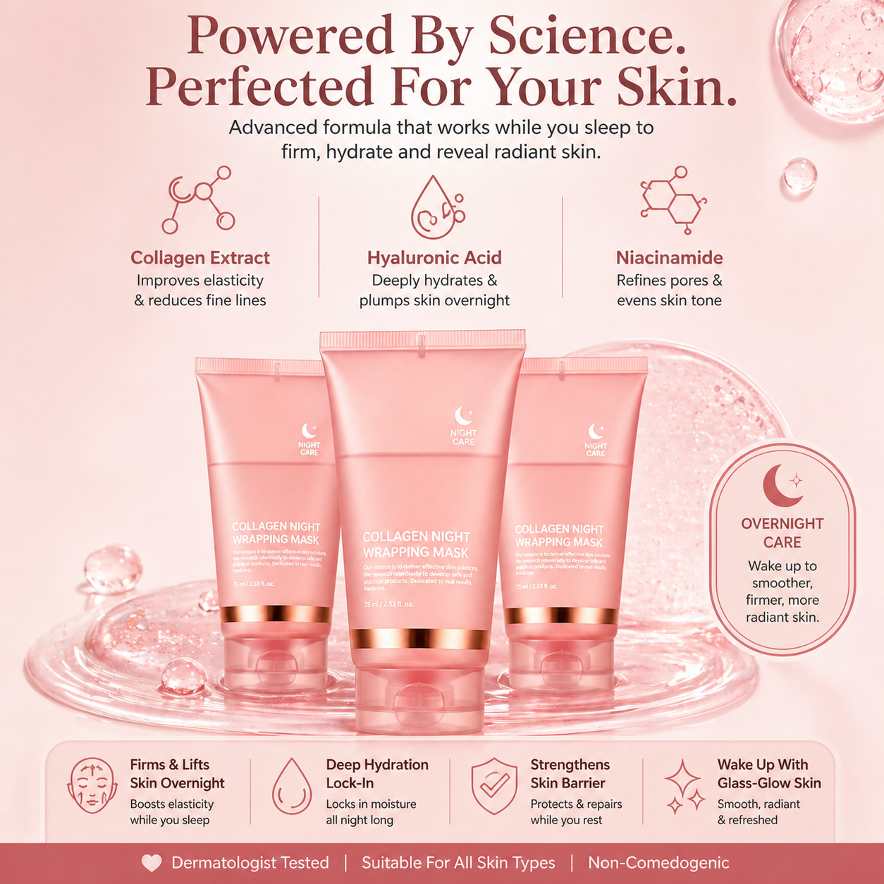 CollaPeel™ - Anti-Wrinkle, Acne Firming Mask