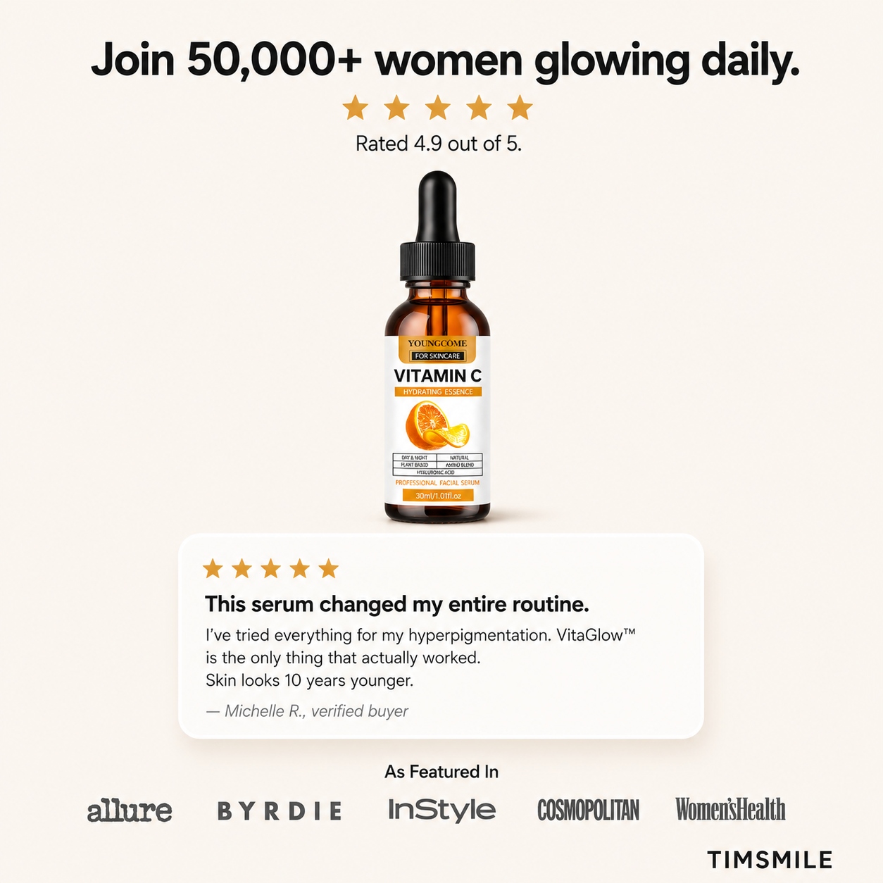 VitaGlow™- Anti-Wrinkle Serum with Vitamin C