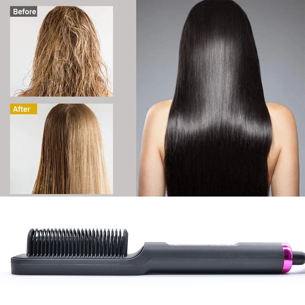 SilkComb Pro™ - Anti-Scalding Ionic Hair Straightening Comb