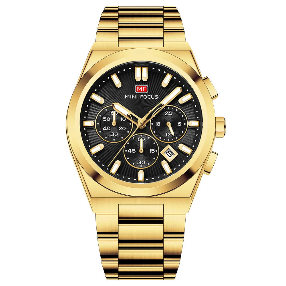 Aurevian™ - Luxury Chronograph Steel Watch