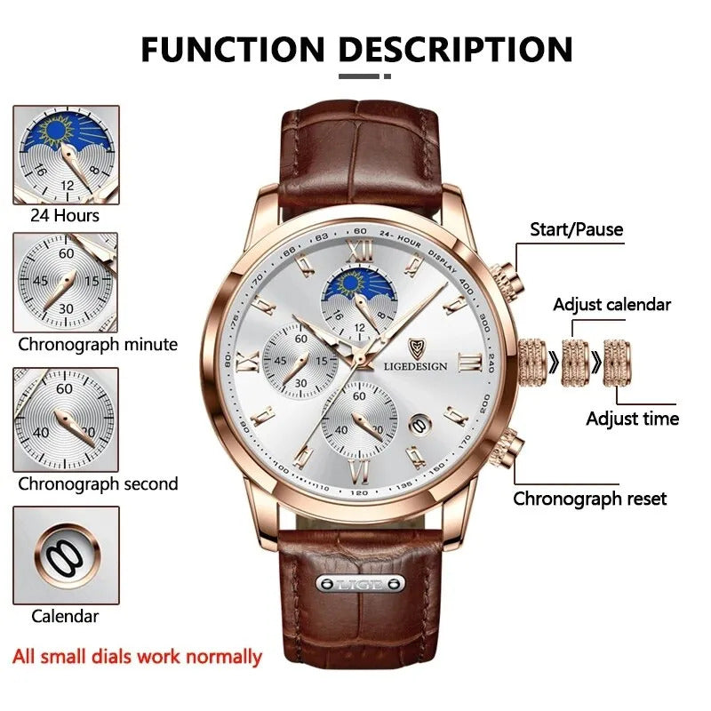 RELOGIO MASCULINO LIGE WATCH