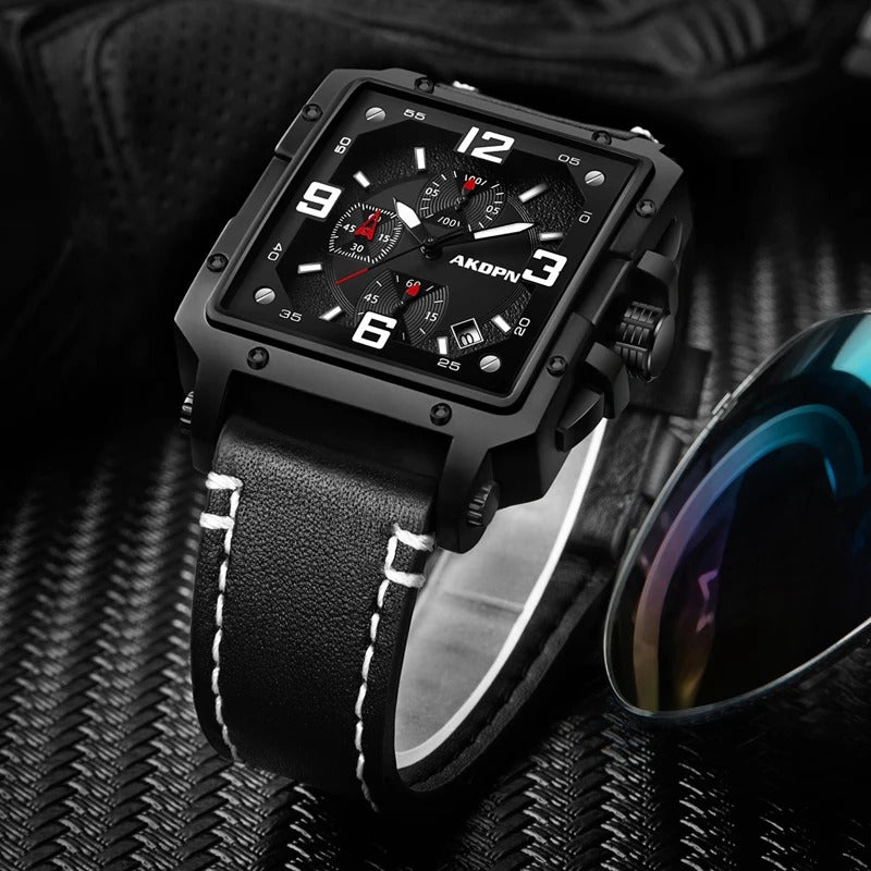 Arvello™ - Luxury Square Chronograph Watch