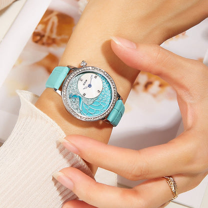 Pavelle - Elegant Peacock Quartz Watch