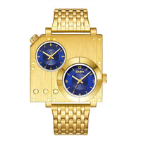 Gold shell blue face