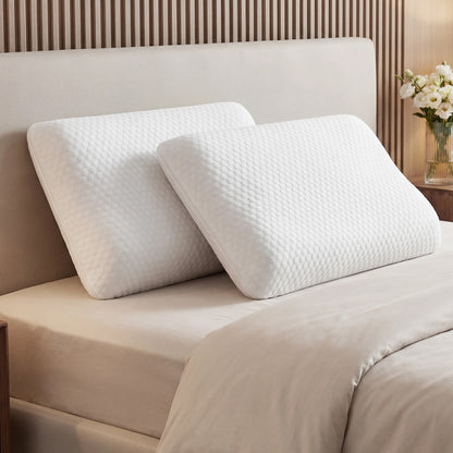 AeroCore Duo™ – 2 Piece Ventilated Memory Foam Support Pillow Set
