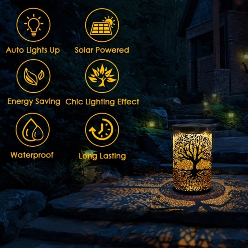 Solar Tree Shadow Lantern