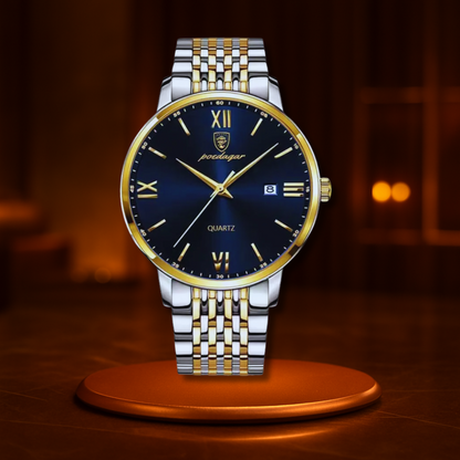 POEDAGAR STAINLESS STEEL WATERPROOF WATCH