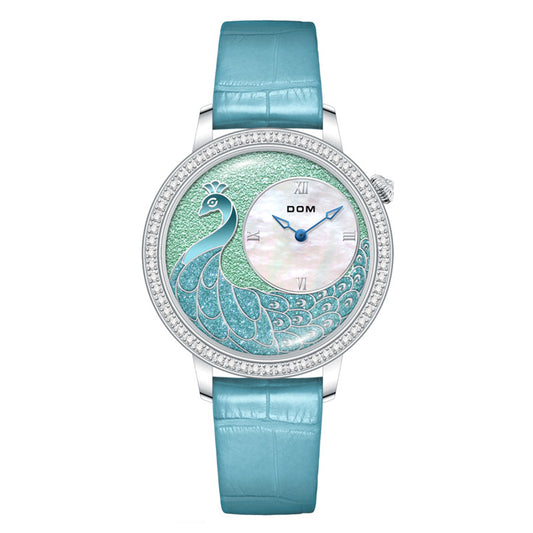 Pavelle - Elegant Peacock Quartz Watch
