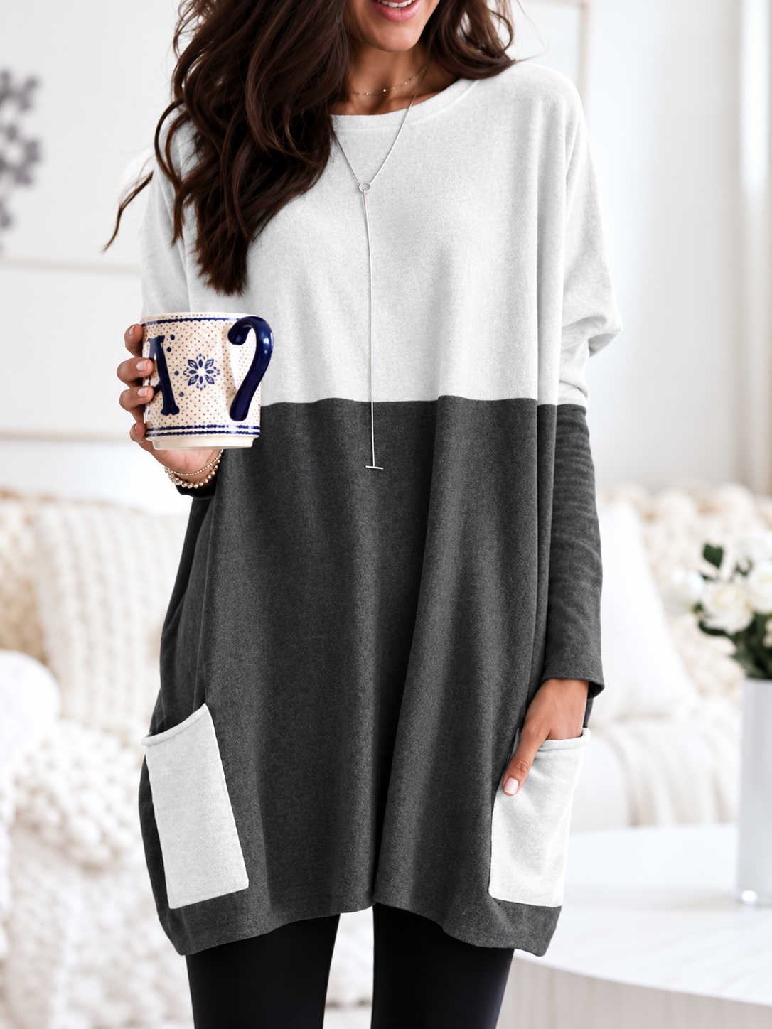Poppy™ | Colour-Block Pocket Tunic Dress