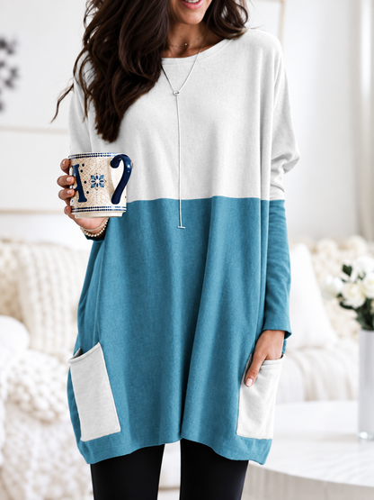 Poppy™ | Colour-Block Pocket Tunic Dress