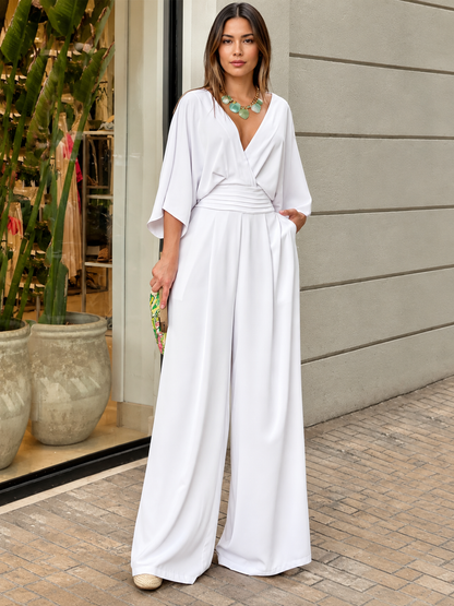 Vera™ | Wide-Leg Kimono-Sleeve Jumpsuit