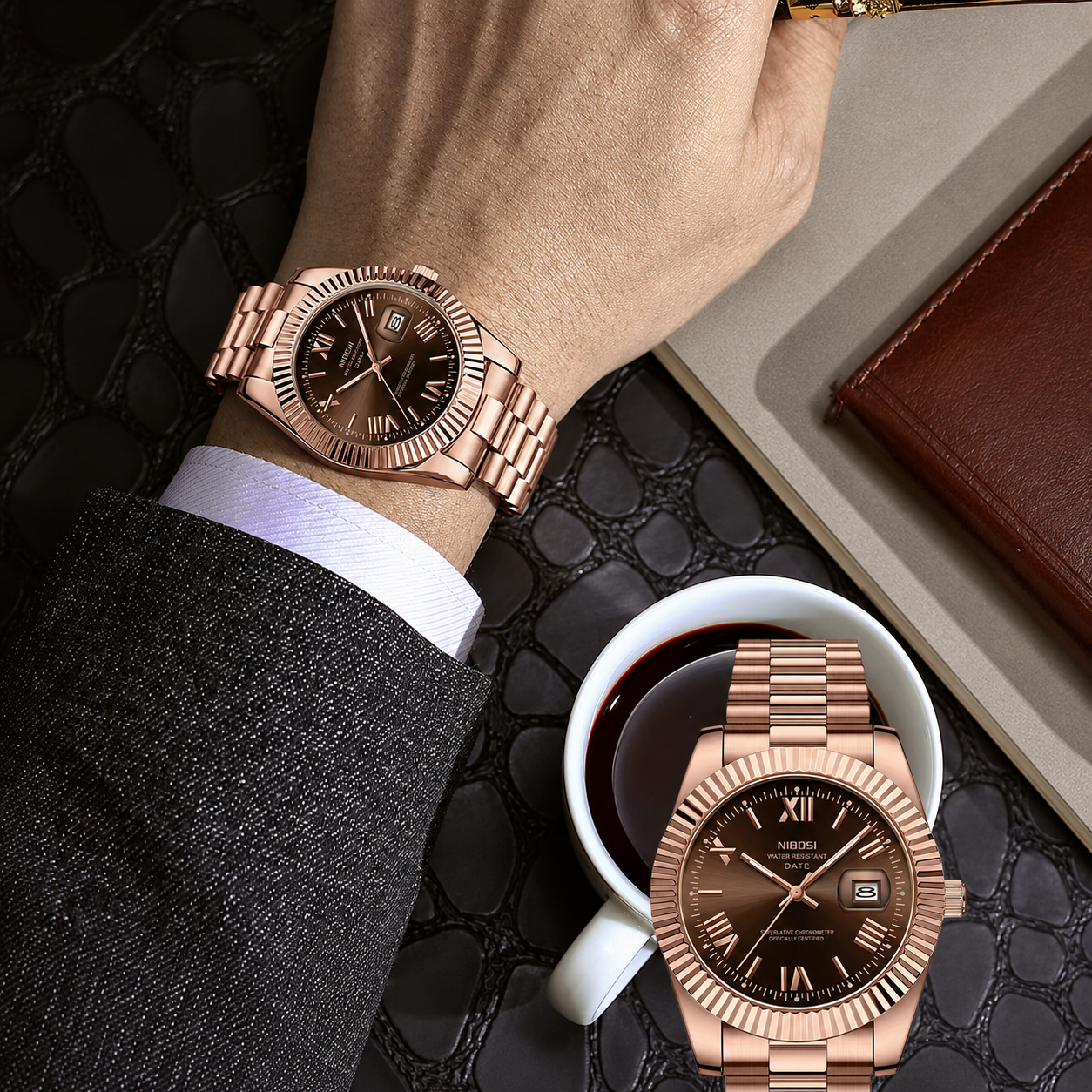 Auremont™ - Classic Luxury Steel Watch