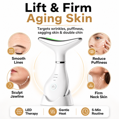 LumiLift Pro™ - 7-Color LED Face & Neck Massager