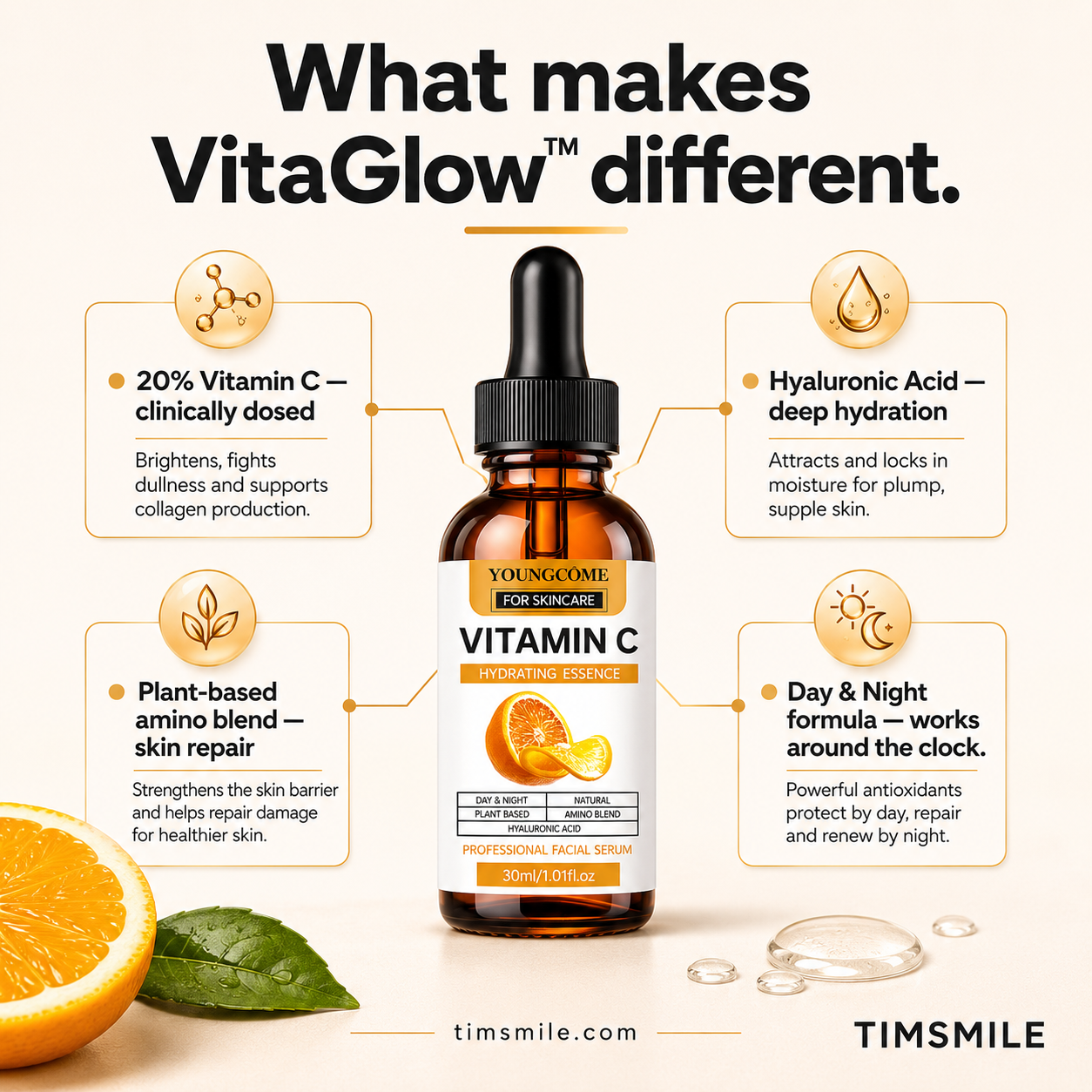 VitaGlow™- Anti-Wrinkle Serum with Vitamin C