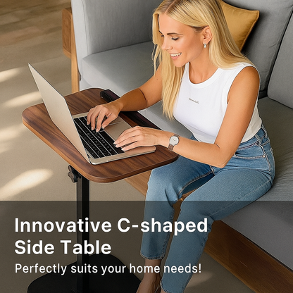 Modern 360° Swivel C-Shaped Side Table