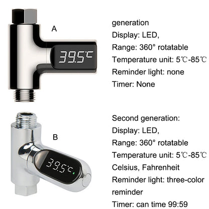 LED Water Shower Thermometer