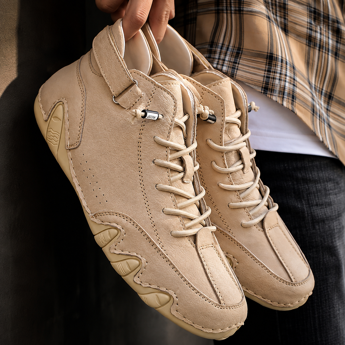 Velcro™ Boots | handcrafted genuine leather ankle sneaker