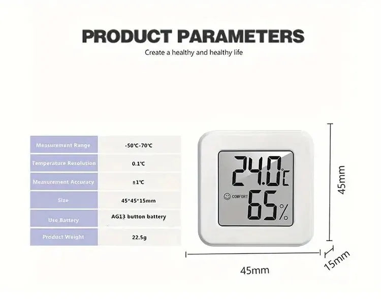 Mini Indoor Temperature & Humidity Monitor