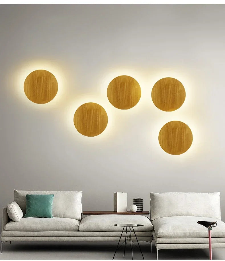 Minimalist Wooden Wall Light