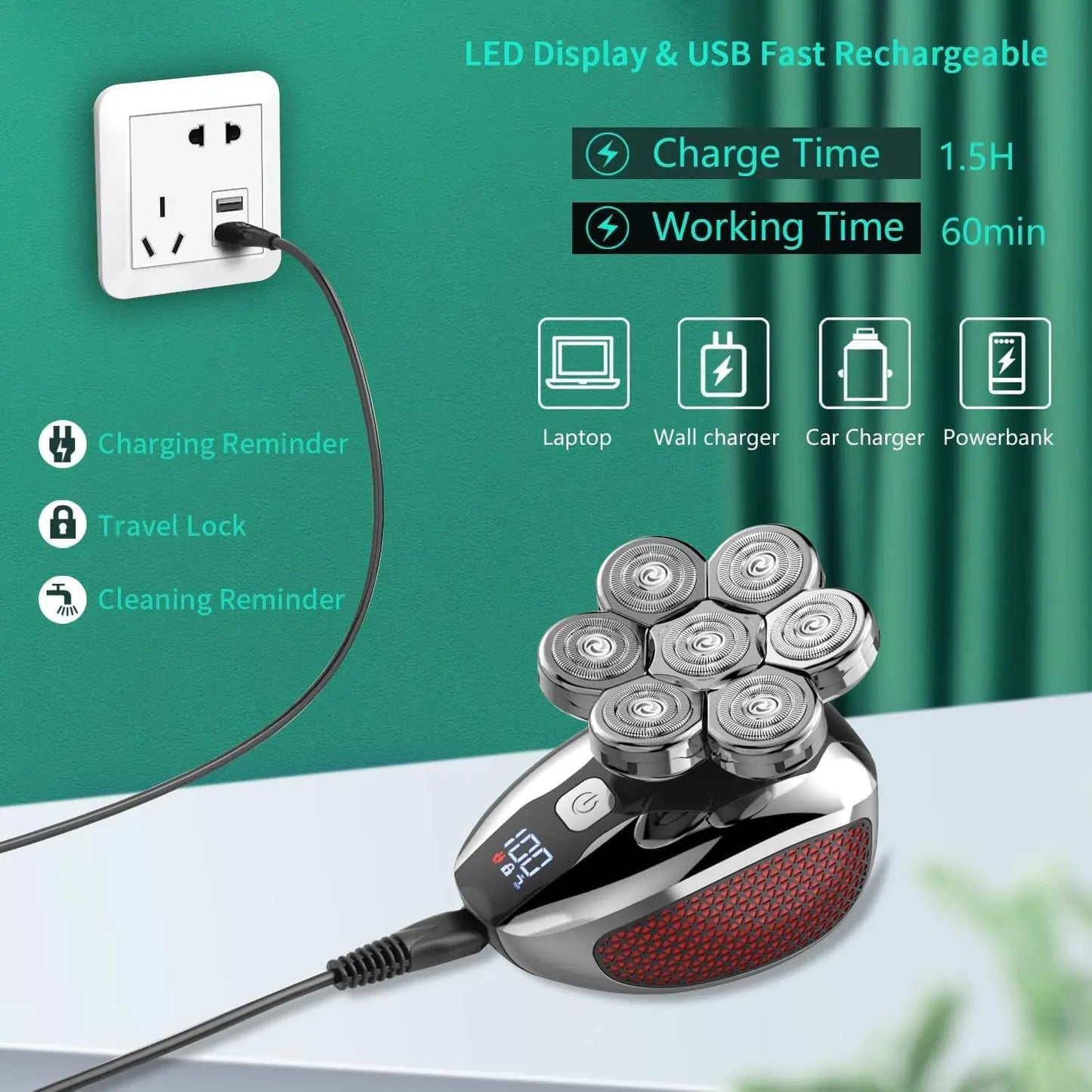 DAMMX™ 7-Blade Razor 5-in-one Multi-functional Electric Shaver