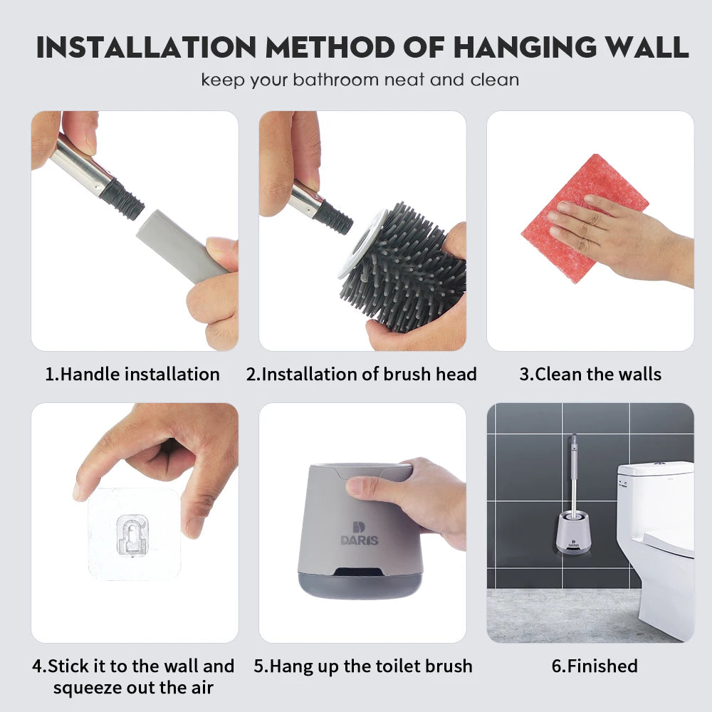 Silicone Toilet Cleaning Brush