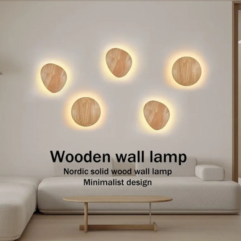 Minimalist Wooden Wall Light