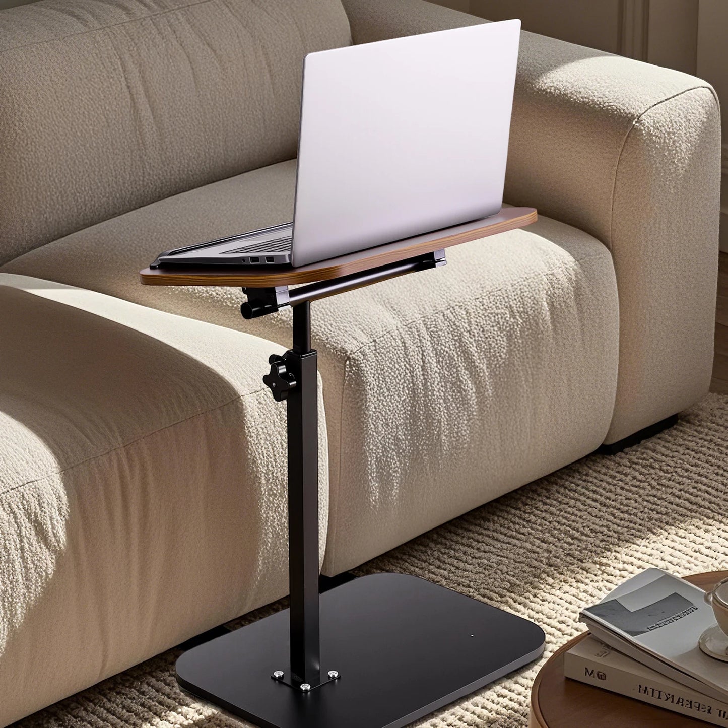 Modern 360° Swivel C-Shaped Side Table