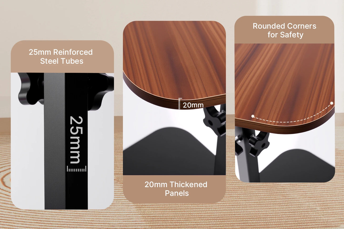 Modern 360° Swivel C-Shaped Side Table