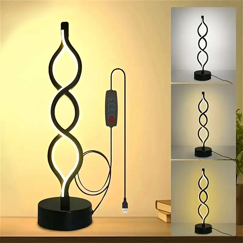 Spiral LED Table Lamp