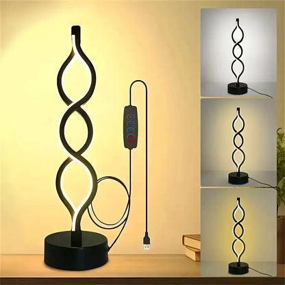 Spiral LED Table Lamp