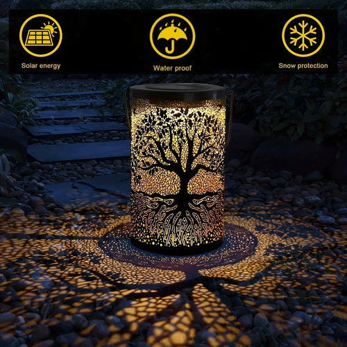 Solar Tree Shadow Lantern