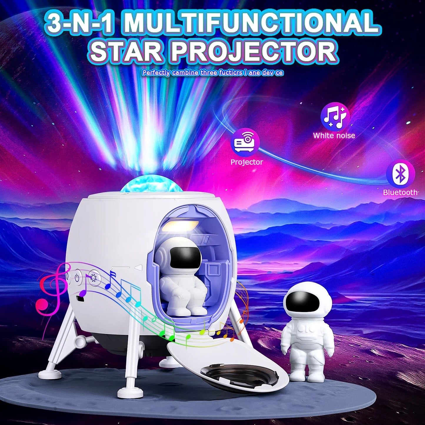 AstroX Galaxy Star Projector Light