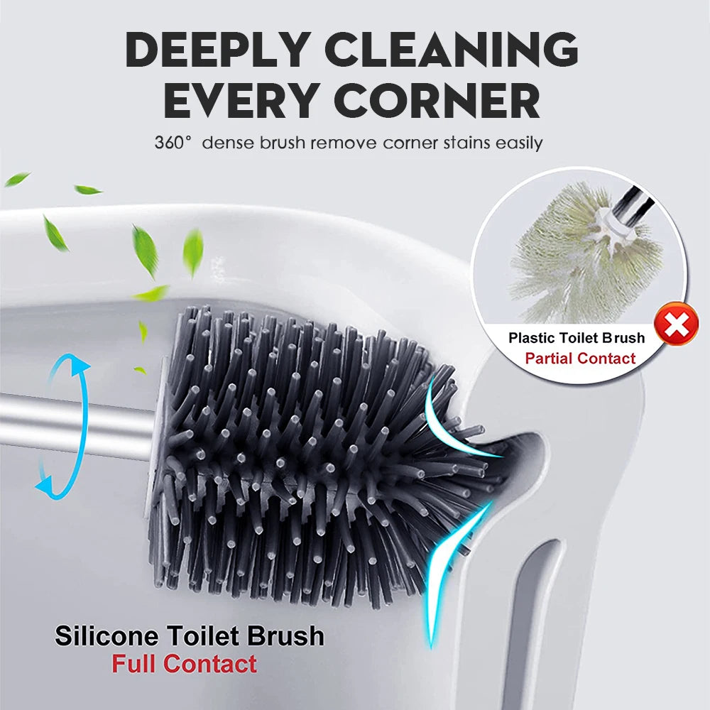 Silicone Toilet Cleaning Brush