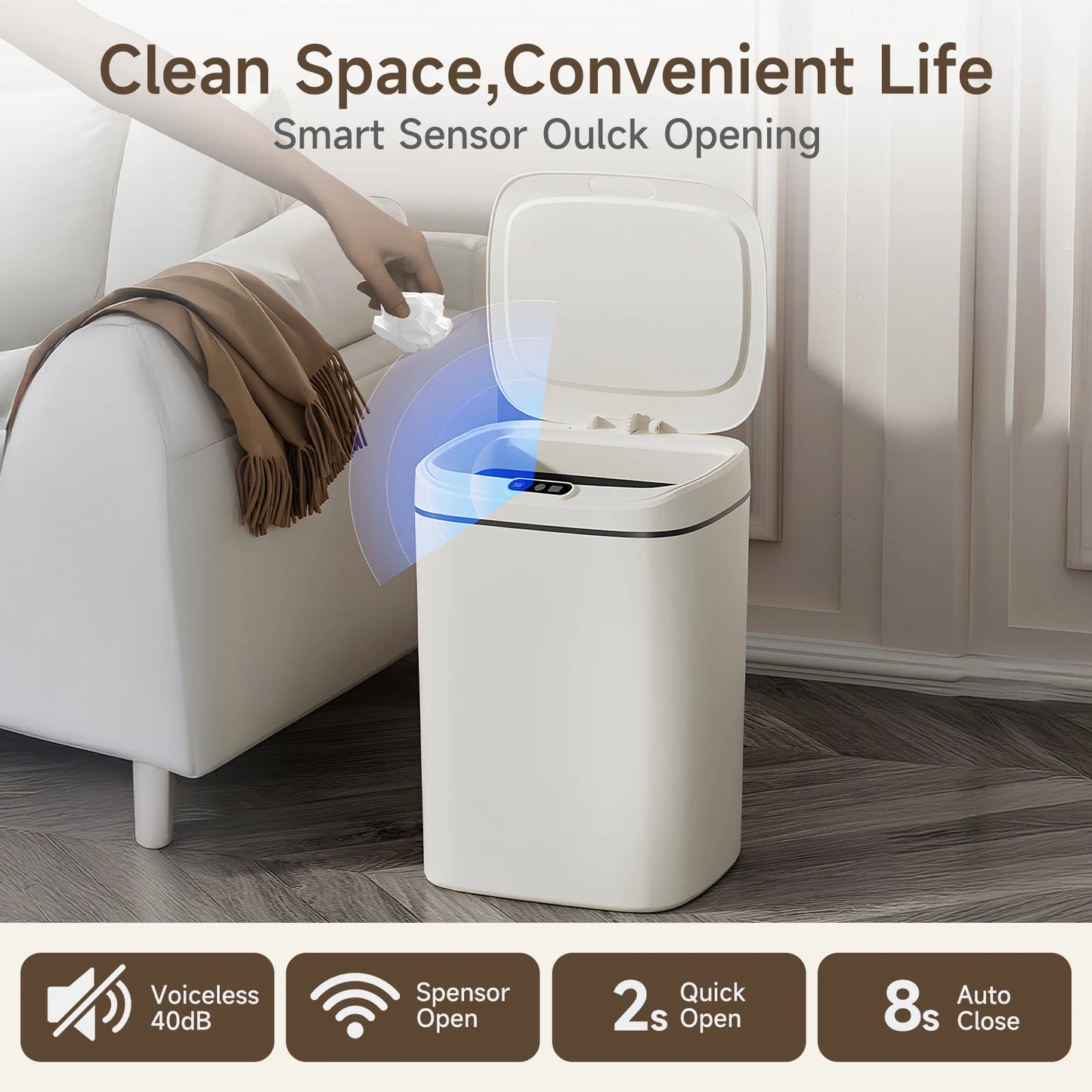 Premium Smart Motion Sensor Trash Can