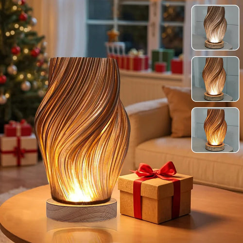 TwirlGlow Vase Lamp