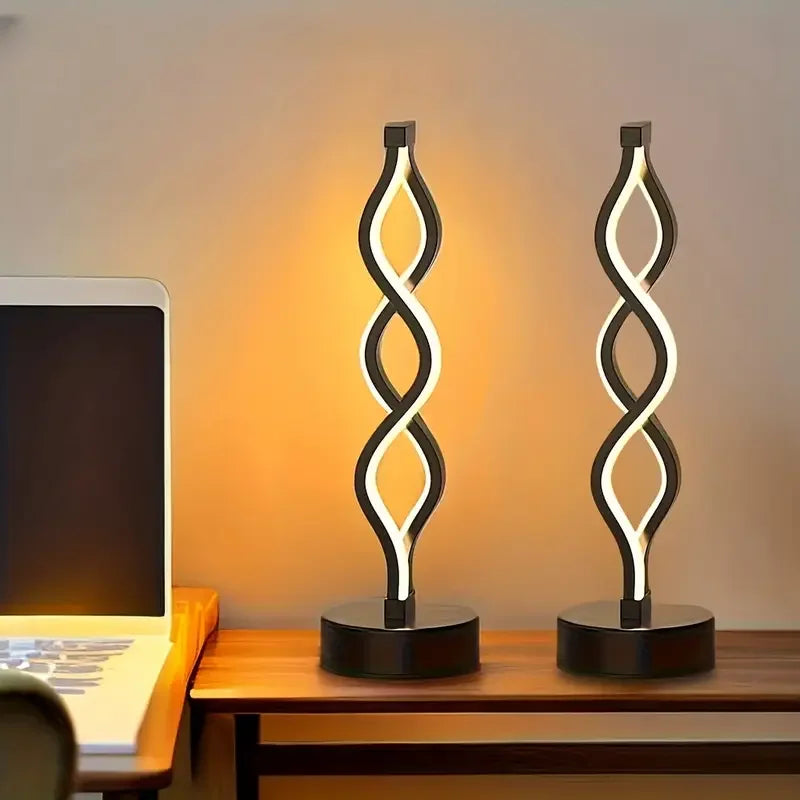 Spiral LED Table Lamp