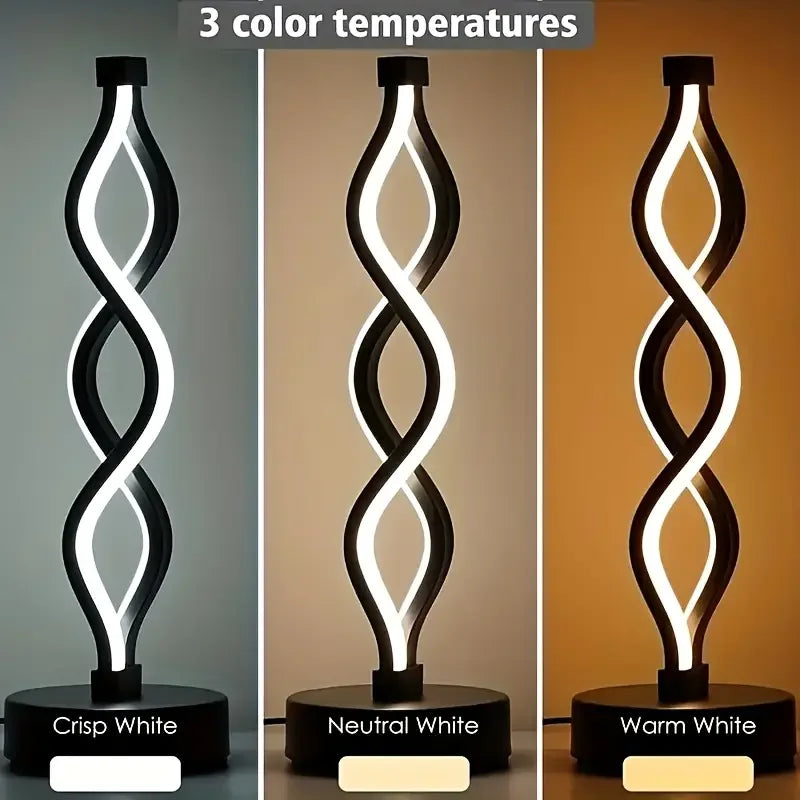 Spiral LED Table Lamp