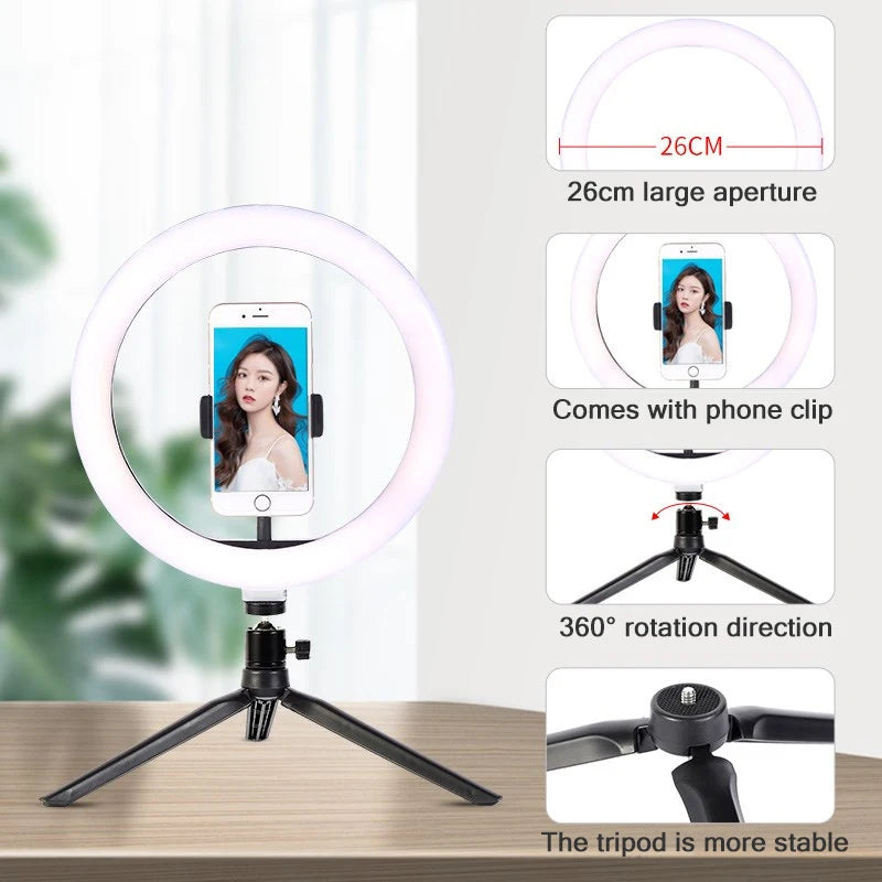 LED Selfie Ring Light With Tripod