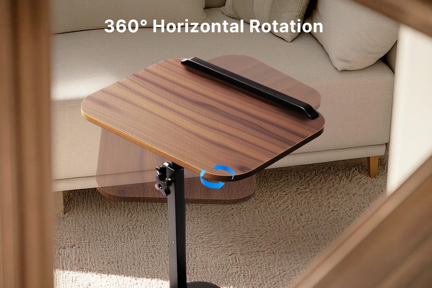 Modern 360° Swivel C-Shaped Side Table