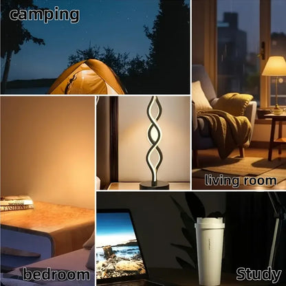 Spiral LED Table Lamp