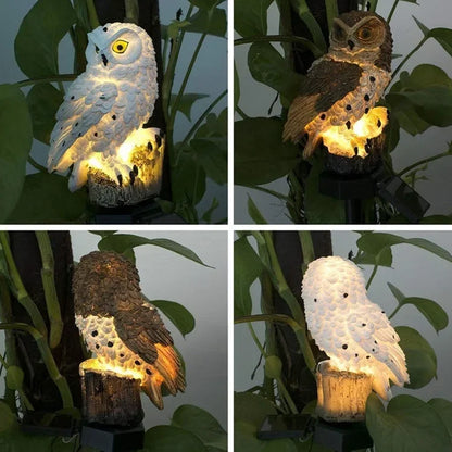 Solar Owl Garden Light