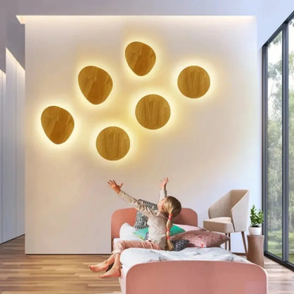 Minimalist Wooden Wall Light