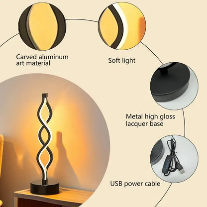 Spiral LED Table Lamp