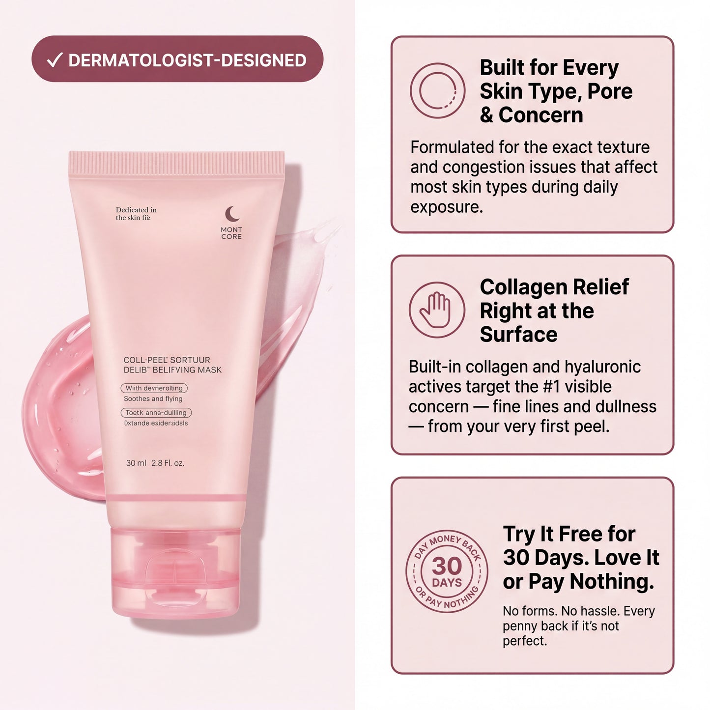 CollaPeel™ - Anti-Wrinkle, Acne Firming Mask