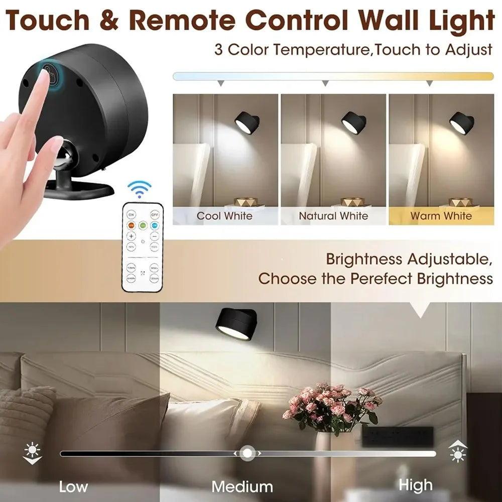 360° Adjustable Magnetic Wall Lamp