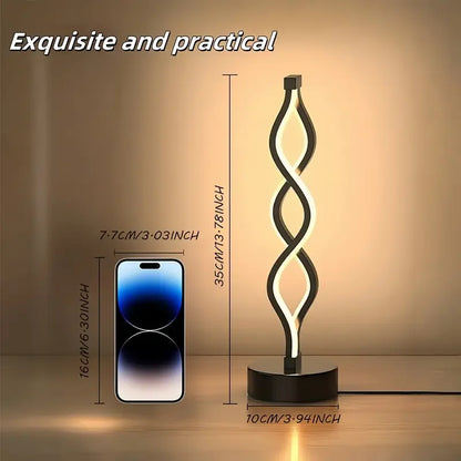 Spiral LED Table Lamp